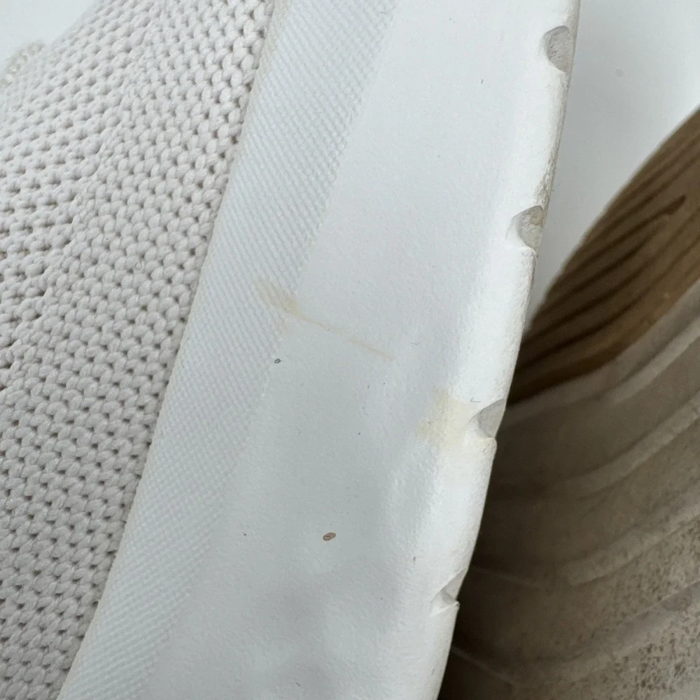 Kizik Shoes Women sz 6.5 White Hands Free Slip On No Tie‎ Laces Easy Walking